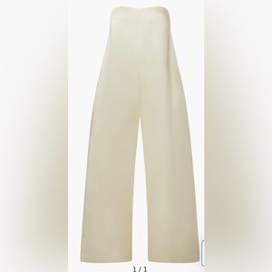 Empire Bust Strapless Wide Leg Jumpsuit